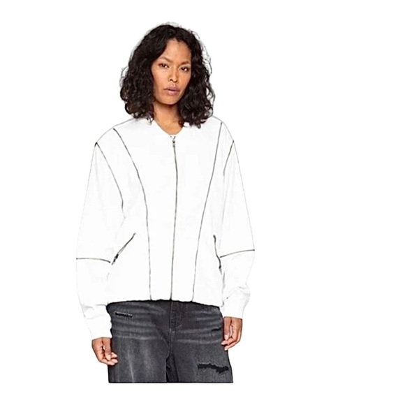 Free People x Sandrine Rose Oversized Bomber Jacket NWT - Picture 1 of 7